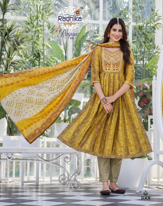 Radhika Rasam Heavy Festive Wear Wholesale Readymade Salwar Suits